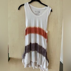 We the free red white blue distressed dress.